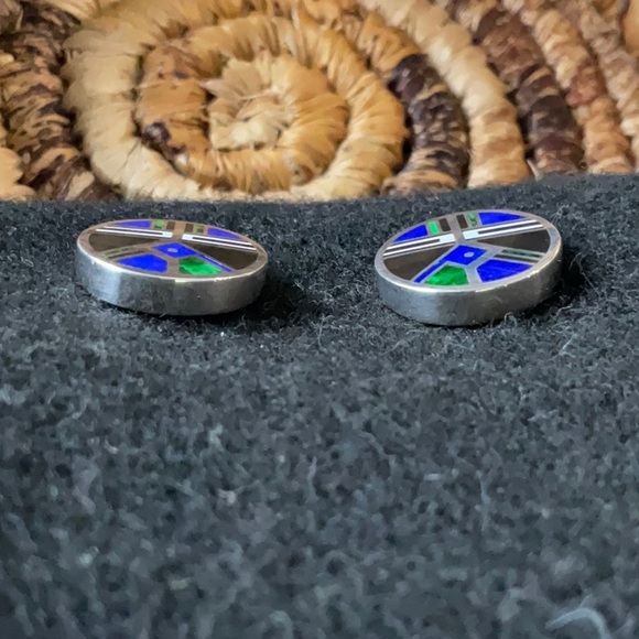 Ray Tracey Inlay Post Earrings - Picture 3 of 7